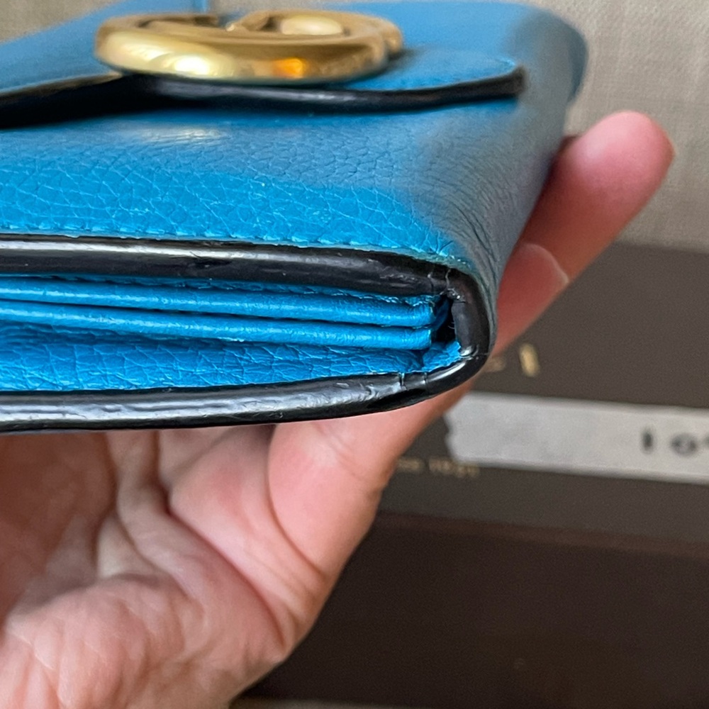Authentic GUCCI GG Marmont bifold long wallet 400586.2184 (D7024) - Picture 15 of 16